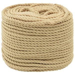 vidaXL Multipurpose Utility Rope 6 mm 100 m Natural PP 240 kg Max Load