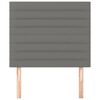 vidaXL Headboard Dark Grey 100x5x118/128 cm Fabric