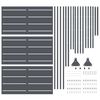 vidaXL Privacy Screen Anthracite Steel