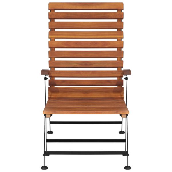 vidaXL Outdoor Deck Chair Solid Acacia Wood