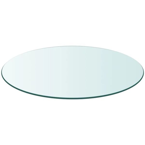 vidaXL Table Top Tempered Glass Round 600 mm