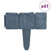 vidaXL Plastic Garden / Lawn Fence Stone Look 41 pcs 10 m