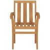 vidaXL 7 Piece Garden Dining Set Solid Teak Wood