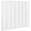 vidaXL Shower Bath Screen Wall 140 x 168 cm 7 Panels Foldable with Towel Rack