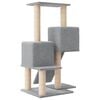 vidaXL Cat Tree with Sisal Scratching Posts Light Grey 82 cm