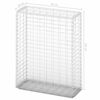 vidaXL Gabion Basket with Lids Galvanised Wire 100 x 80 x 30 cm