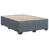 vidaXL Box Spring Bed with Mattress Dark Grey Double Velvet