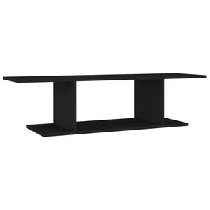 vidaXL TV Cabinet | Black | Engineered Wood | Medium | Wall Mounting | Modern