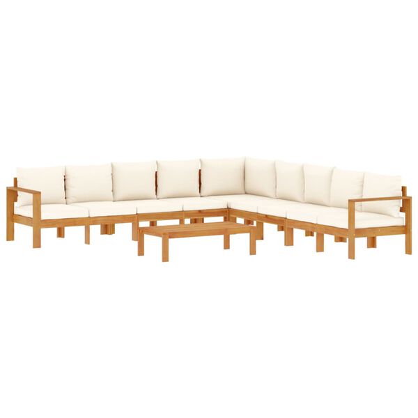 vidaXL 6 Piece Garden Sofa Set with Cushions Solid Wood Acacia
