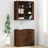 vidaXL Highboard Brown Oak Engineered Wood