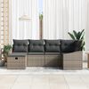 vidaXL Sofa Set with Cushion 7 pcs Poly Rattan