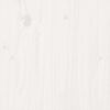 vidaXL Bed Frame without Mattress White Solid Wood 150x200 cm King Size King Size