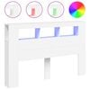 vidaXL LED Headboard White 160x18,5x103,5 cm Engineered Wood