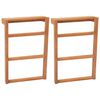 vidaXL Towel Rack | Natural Teak | Solid Teak Wood | Towel Rack | Rectangular
