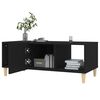 vidaXL Coffee Table Black 102x50x40 cm Engineered Wood
