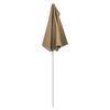 vidaXL Garden Half Parasol with Pole 180x90 cm Taupe