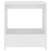 vidaXL Side Table White 50x26x50 cm Engineered Wood