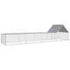 vidaXL Chicken Coop 8x2x2 m Galvanised Steel