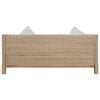vidaXL 3 Piece Sofa Set with Cushions Natural Rattan