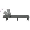 vidaXL Chaise Longue Dark Grey Fabric