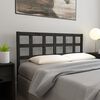 vidaXL Bed Headboard Black 156x4x100 cm Solid Wood Pine