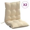 vidaXL Outdoor Cushion 2 pcs Beige 100 x 50 x 7 cm