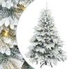 vidaXL Artificial Christmas Tree with 150 LEDs White 150 cm PE and PVC