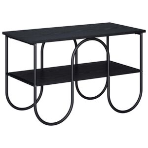 vidaXL TV Stand 80 x 40 x 50 cm Black Oak Engineered Wood