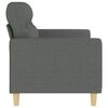 vidaXL 2-Seater Sofa Dark Grey 140 cm Fabric
