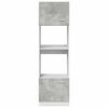 vidaXL Microwave Cabinet Lyon Concrete Grey 60x57x207 cm Engineered Wood