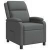 vidaXL Recliner Dark Grey Fabric