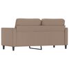 vidaXL 2-Seater Sofa Cappuccino 140 cm Faux Leather