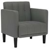 vidaXL Sofa Chair with Armrests Dark Grey 53 cm Fabric