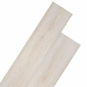 vidaXL Flooring Planks White 5.26 m&sup2; 18 pcs PVC