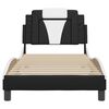 vidaXL Bed Frame "Viana" without Mattress Black and White 90x190 cm Faux Leather