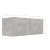 vidaXL 8 Piece TV Cabinet Set Concrete Grey Engineered Wood