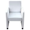 vidaXL Dining Chairs 6 pcs White Faux Leather
