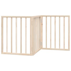 vidaXL Dog Gate Foldable 3 Panels 150 cm Poplar Wood
