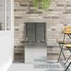 vidaXL Outdoor Storage Box Silver 55 x 50.5 x 50 cm Steel