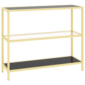 vidaXL Shelf | Black | Tempered Glass | Medium | Shelving | Corner Shelf
