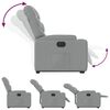 vidaXL Electric Stand up Recliner Chair Light Grey Fabric
