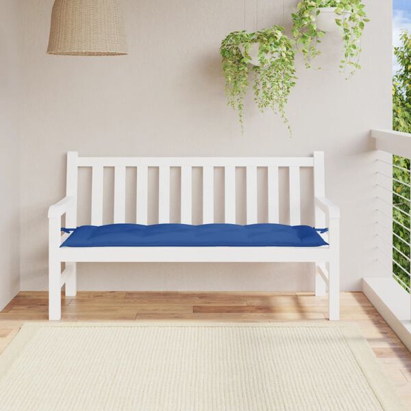 vidaXL Garden Bench Cushion Blue 150x50x7 cm Oxford Fabric