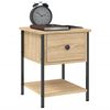 vidaXL Bedside Tables 2 pcs Sonoma Oak 34x35.5x45 cm Engineered Wood