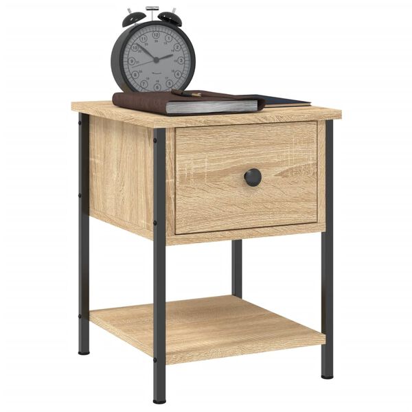 vidaXL Bedside Tables 2 pcs Sonoma Oak 34x35.5x45 cm Engineered Wood