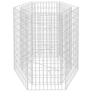 vidaXL Hexagonal Gabion Raised Bed 100x90x100 cm
