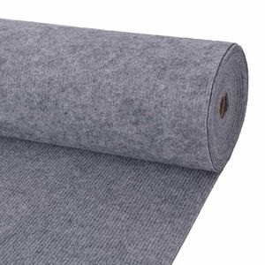 vidaXL Carpet Grey 1.2 x 10 m Polyester