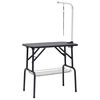 vidaXL Dog Grooming Table | Black and silver