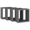 vidaXL Wall Cube Shelves 4 pcs Grey 30x15x30 cm