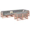 vidaXL 8 Piece Garden Sofa Set with Cushions Solid Wood Douglas Fir