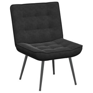 vidaXL Relaxing Chair Black 64x74x84 cm Velvet